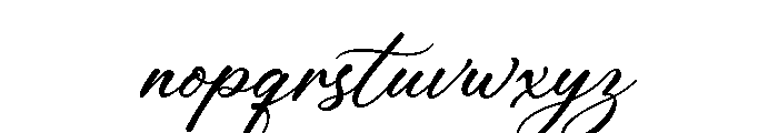 Luxury Romantic Script Font LOWERCASE