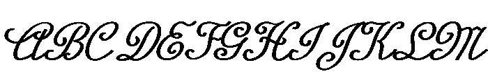 LuxuryScript-Regular Font UPPERCASE