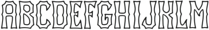 LUCKY WIZARD Outline otf (400) Font LOWERCASE