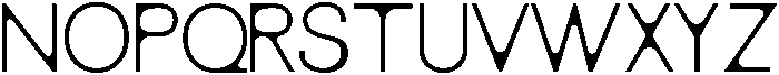 LUNA Bold otf (700) Font LOWERCASE