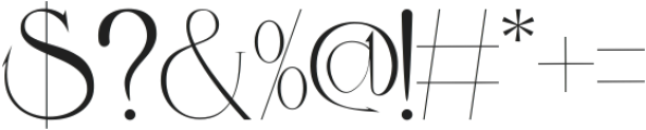 LUXURY Serif Regular ttf (400) Font OTHER CHARS