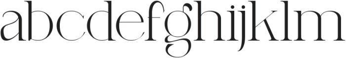 LUXURY Serif Regular ttf (400) Font LOWERCASE