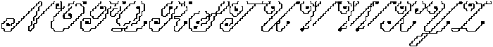 Lucid Drift Script Regular otf (400) Font UPPERCASE