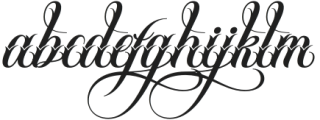 LucieOrtegha-Regular otf (400) Font LOWERCASE