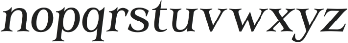 Luciferum Medium Italic otf (500) Font LOWERCASE