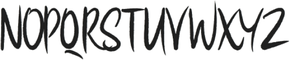 Lucky Brush otf (400) Font UPPERCASE