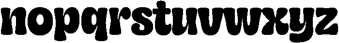 Lucky Chunks otf (400) Font LOWERCASE