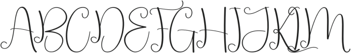 Lucky Honey Regular otf (400) Font UPPERCASE