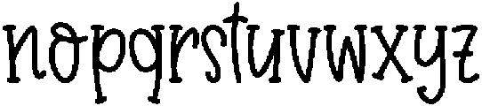 Lucky Pop Regular otf (400) Font LOWERCASE