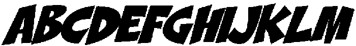 Lucky Puck Italic otf (400) Font UPPERCASE