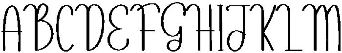 Lucky Regular otf (400) Font UPPERCASE