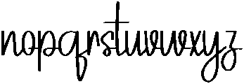 Lucky Regular otf (400) Font LOWERCASE