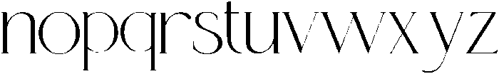 Lucky Regular otf (400) Font LOWERCASE