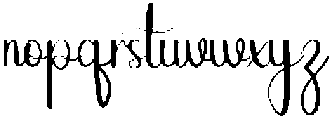 Lucky Regular otf (400) Font LOWERCASE