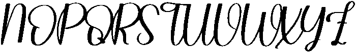 Lucky Regular otf (400) Font UPPERCASE