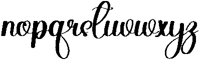 Lucky Regular otf (400) Font LOWERCASE
