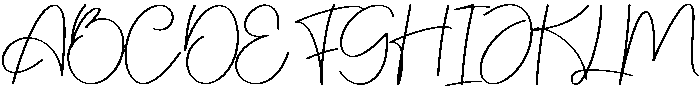 Lucky Regular otf (400) Font UPPERCASE