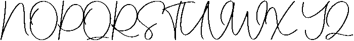Lucky Regular otf (400) Font UPPERCASE