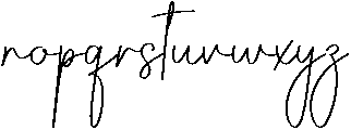 Lucky Regular otf (400) Font LOWERCASE