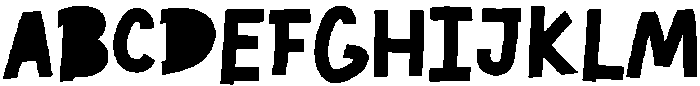 Lucky sans Regular ttf (400) Font UPPERCASE