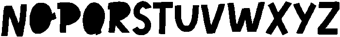 Lucky sans Regular ttf (400) Font UPPERCASE