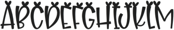 LuckyCharm-Regular otf (400) Font UPPERCASE
