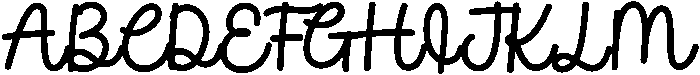 Luckydip Regular otf (400) Font UPPERCASE