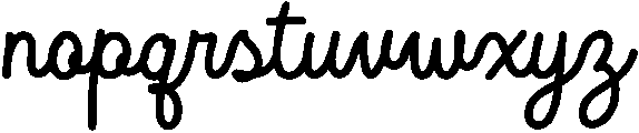 Luckydip Regular otf (400) Font LOWERCASE