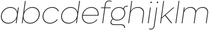 Lufga Thin Italic otf (100) Font LOWERCASE