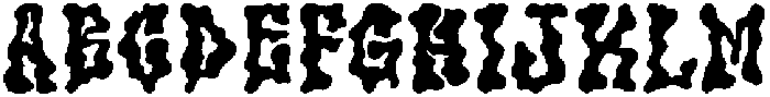 LuicoobRegular otf (400) Font UPPERCASE