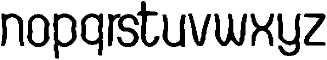Lujaga ttf (400) Font LOWERCASE