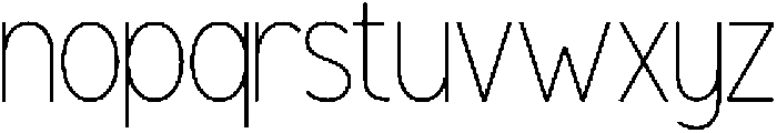 Lulane Regular otf (400) Font LOWERCASE