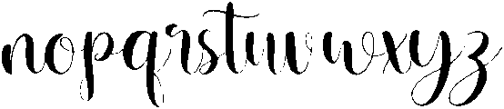 Lullaby otf (400) Font LOWERCASE
