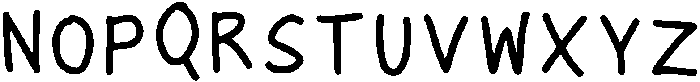 Lulu Regular otf (400) Font UPPERCASE