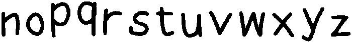 Lulu Regular otf (400) Font LOWERCASE