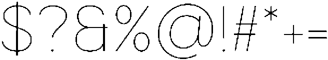 Luma Prime Thin otf (100) Font OTHER CHARS