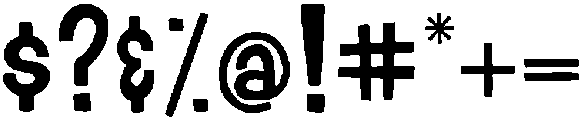 Lumberjack otf (400) Font OTHER CHARS