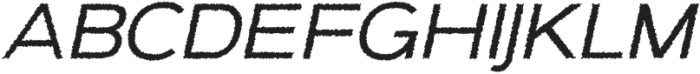 Lumend Rough Italic otf (400) Font UPPERCASE