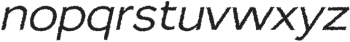 Lumend Rough Italic otf (400) Font LOWERCASE