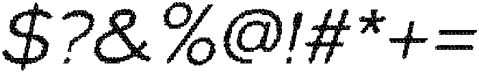 Lumend Rounded Disco Italic otf (400) Font OTHER CHARS