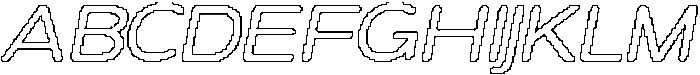 Lumend Rounded Pixel Outline otf (400) Font UPPERCASE