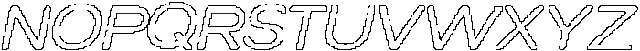 Lumend Rounded Pixel Outline otf (400) Font UPPERCASE