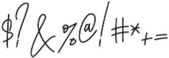 Lumiera Handwriting Regular otf (400) Font OTHER CHARS