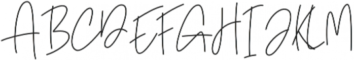 Lumiera Handwriting Regular otf (400) Font UPPERCASE