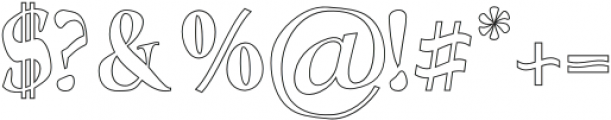 Lumiere Outline otf (400) Font OTHER CHARS