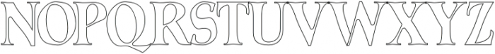 Lumiere Outline otf (400) Font UPPERCASE