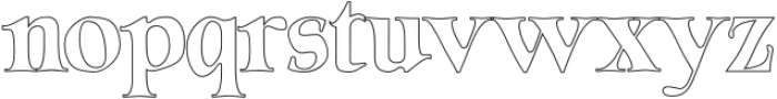 Lumiere Outline otf (400) Font LOWERCASE