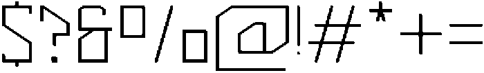 Luminar Light otf (300) Font OTHER CHARS
