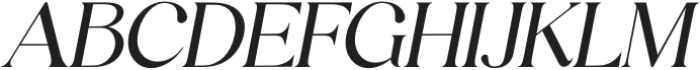 Luminary Serif Italic otf (400) Font UPPERCASE