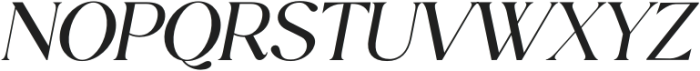 Luminary Serif Italic otf (400) Font UPPERCASE